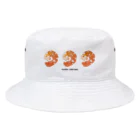 むきえび屋さんの3つのむきえび食べたいな Bucket Hat