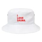 サウナ水風呂好きのぴよ🐤♨️のＩ LOVE SAUNA バケットハット