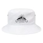 SANKAKU DESIGN STOREの定時で帰りたい for MOUNTAIN。 黒 Bucket Hat