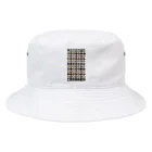 augustのタイル〈ブルー✖️ブラウン〉 Bucket Hat