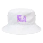 ChellChellCheerのパープル マーブル　チア Bucket Hat