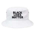 RIRI_designのBLACK LIVES MATTER（ブラック・ライブス・マター）ロゴ バケットハット