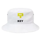 ユニークで目を引くアイデア！Masakey ArtのKEY Bucket Hat