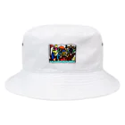 吉田圭佑アート事務所の海賊船フルーツモンスター Bucket Hat