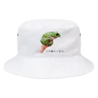 KUREOのこの指とまれ（モリアオガエル） Bucket Hat