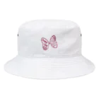 romantic mauveのromantic mauve strawberry cake 🎀 ribbon Bucket Hat