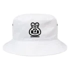 まさかのさむかわのTRYPO ZOO ウサギ ぼうし白 Bucket Hat