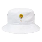 flower & Plants Edenのフラワードール・ヒマワリ Bucket Hat