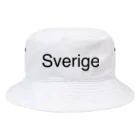 北欧スウェーデンシンプル暮らしの北欧スウェーデン Sverige Helvetica 書体 Bucket Hat