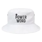 U.S.A.T.のパワーワード POWER WORD　【ブラック】 Bucket Hat