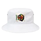 chisacollageのH Bucket Hat