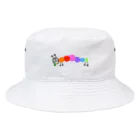 つちのこ工房のカラフルないもむし Bucket Hat