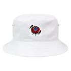 いちご屋さんのレトロな薔薇 Bucket Hat