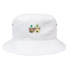 ハチの仲良したぬきつ Bucket Hat