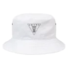 KIKITEKI_LABORATORYの閉眼逆トライアングル 黒 Bucket Hat