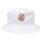 chicodeza by suzuriのビビッドライオン Bucket Hat