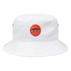 Ashidoriの赤い丸型の郵便ポスト Bucket Hat