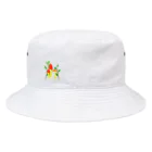 お白湯の脳内のキノコシリーズ　アカヤマタケ Bucket Hat