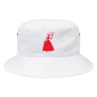 GraphicersのLady Red Bucket Hat