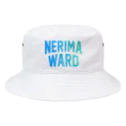 JIMOTO Wear Local Japanの練馬区 NERIMA WARD ロゴブルー　 バケットハット