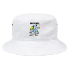 まりあさんのお家。どうぶつといっしょ。のつよいぞ！ハシビロコウさん Bucket Hat