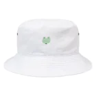 ポケットにビスケット🍪の緑が好きなかえる Bucket Hat