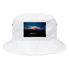 otakeの写真店の夕焼けの田んぼ Bucket Hat