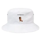 確認の店の知的なワンコ Bucket Hat