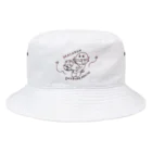 Famille de baleines(ファミールデバレーヌ)のマカロンおひるねまち Bucket Hat