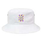 HOPE NOT EQUAL WISHのretro pop style ep4 / yellow x purple Bucket Hat