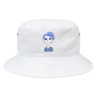 hsn_oのブルー Bucket Hat