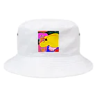  むきむき   地球生活のハロー Bucket Hat