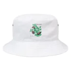 kitaooji shop SUZURI店のアカボシゴマダラとエノキ Bucket Hat