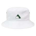 pupuku(ぷぷく)のテント泊うさぎ⛺️(緑) Bucket Hat