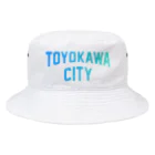 JIMOTOE Wear Local Japanの豊川市 TOYOKAWA CITY Bucket Hat