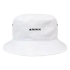 PUZZLE Online ShopのM.W.N(黒デザイン） Bucket Hat
