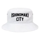 JIMOTOE Wear Local Japanの石巻市 ISHINOMAKI CITY Bucket Hat