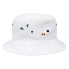 うー！の５つのもの（ちらばり） Bucket Hat