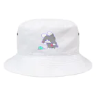 のらねこあもんのうっかりうさんつさんブルーハワイミント Bucket Hat