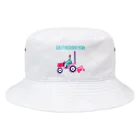 NIKORASU GOのユーモアデザイン「開拓しよう」 Bucket Hat