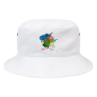 インコグッズのお店　ラブバード亭のルリコシボタンインコ（破壊神スサノオ） Bucket Hat