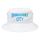 JIMOTOE Wear Local Japanの品川区 SHINAGAWA CITY ロゴブルー Bucket Hat