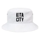 JIMOTO Wear Local Japanの北区 KITA CITY ロゴブラック バケットハット