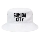 JIMOTO Wear Local Japanの墨田区 SUMIDA CITY ロゴブラック バケットハット