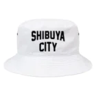 JIMOTO Wear Local Japanの渋谷区 SHIBUYA WARD ロゴブラック Bucket Hat