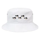 ゆいまーるShopのリーゼントままん Bucket Hat