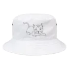 yuu2510jpのシュール猫 Bucket Hat