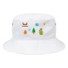 🐸かえるさんと仲間たち🐸のかえるさんのクリスマスA Bucket Hat