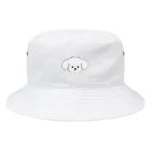 マルチーズかわいいの白い犬マルチーズ Bucket Hat