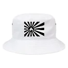 #wupeの#wupe -日照旗モデル（黒）- Bucket Hat